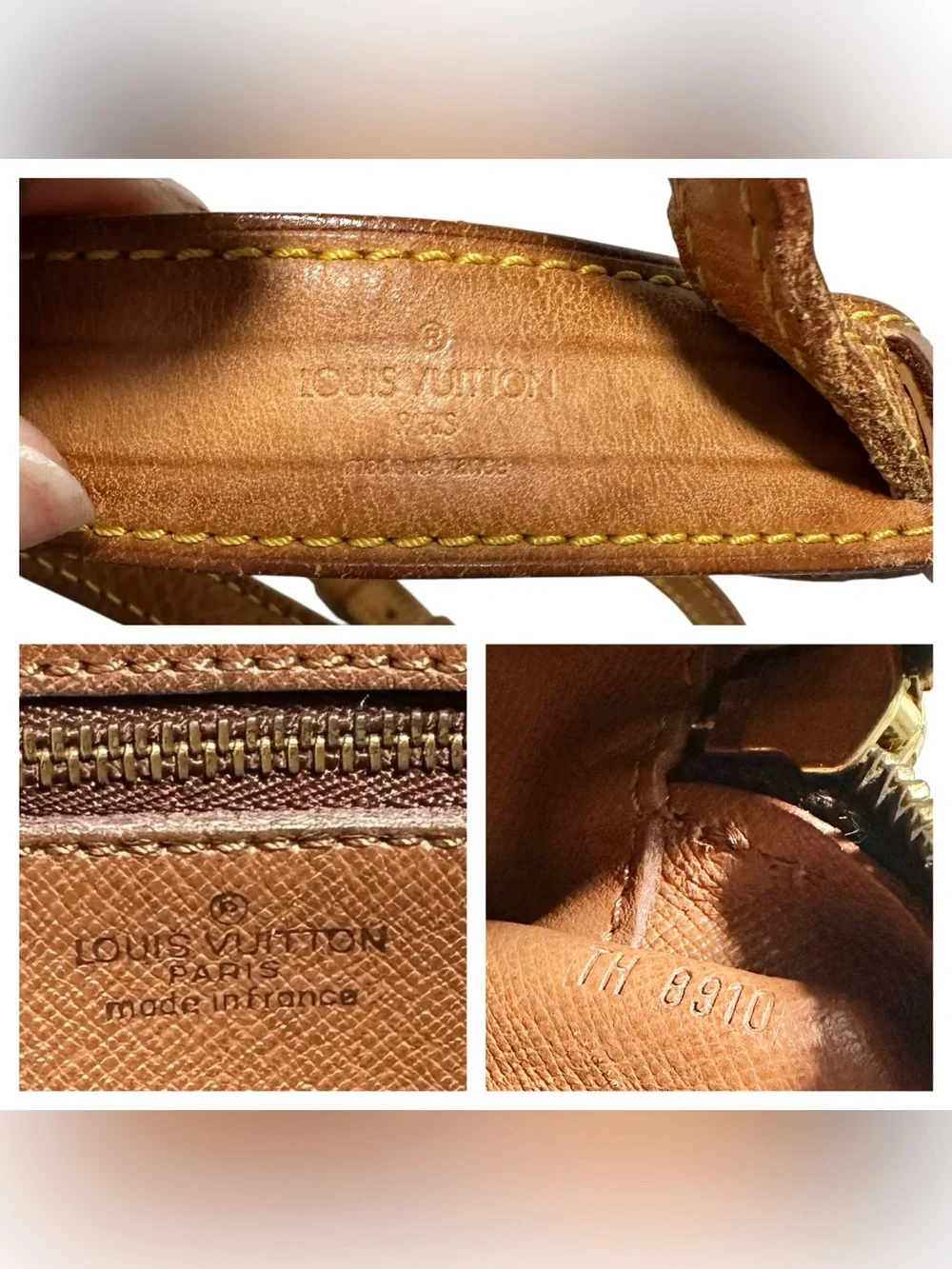 Louis Vuitton Monogram & Vachetta Leather Jeune Fille MM Crossbody Shoulder Bag